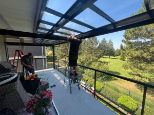 Talius patio habitat screen installation