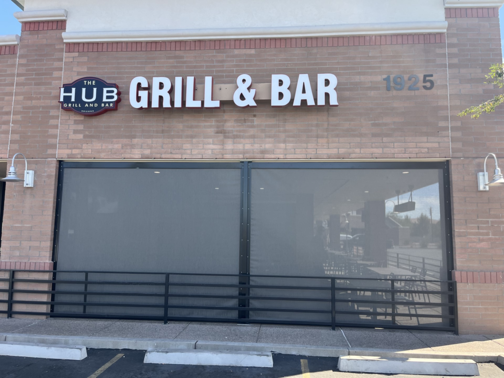 Habitat Screens and Indoor Comfort for Hub Grill and Bar Talius